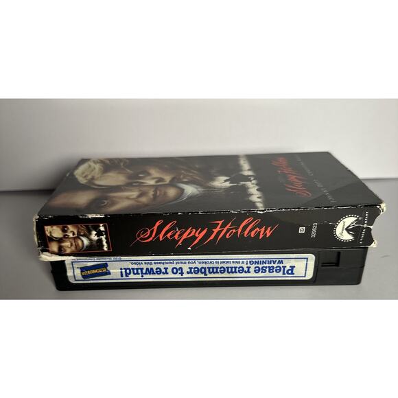 1999 Sleepy Hollow VHS From Blockbuster RARE - Picture 6 of 7